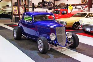 1933 Ford Three Window Coupe,  Excellent Condition and Loaded with Chrome Photo