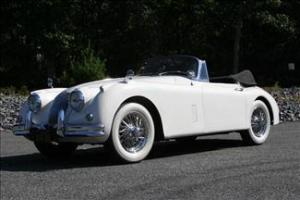 1960 White XK150 DHC, Chrome Wires, Restored, 3.8, 4-Speed/OD Matching Numbers Photo