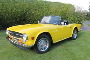  Triumph TR6, Mimosa Yellow, Full Leather, Low Millage, Long T