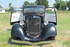 1934 1933 1932 Deuce Coupe Plymouth Ford Hot Rod Rat Rod Black Roadster Steel Photo