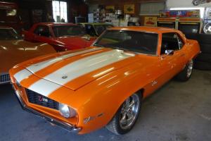  1969 Camaro Coupe Hugger Orange Chevy Chevrolet Muscle CAR Classic Cruiser  Photo