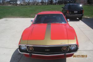 AMC 1973 AMX 401 4 SPEED GO PAC PIERRE CARDIN COWL INDUCTION NUMBERS MATCHING