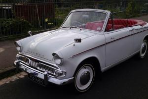  Hillman Minx Convertible Series 111b 1961 in White with Red Soft Top Lovely Car 