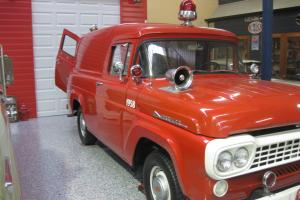  1958 Ford F100 Fire Truck Panel VAN Fire Engine Rescue Vehicle Very Rare in in Brisbane, QLD  Photo