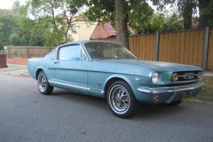  1966 Ford Mustang GT Fastback 289 4 Speed W Pony Interior Tahoe Turquoise  Photo