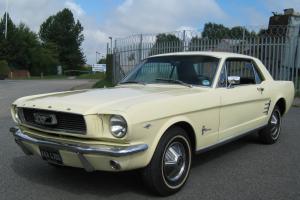  1966 FORD MUSTANG COUPE YELLOW 289CUI V8 4.7 LITRE TIME WARP ORIGINAL 