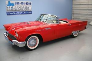 1957 FORD THUNDERBIRD CONVERTIBLE 4-SPEED 390 V8 REMOVABLE HARD TOP CHROME!!!