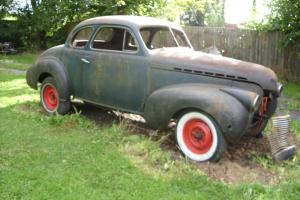  1940 CHEVROLET BUSINESS COUPE 2 DOOR SOLID PROJECT HOTROD RAT GASSER SLED OR V8 