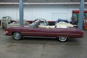1974 Beautiful Classic Convertible Very Solid Maroon with White Top and Interior Photo