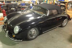 Porsche 356 1957 speedster replica, Black, new paint, new interior, new tires