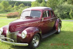 1940 ford standard coupe.  wild cherry candy, 302 motor. frame off restoration Photo