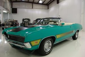 1970 FORD TORINO GT CONVERTIBLE, BUCKET SEATS, FMX CRUISE-O-MATIC, FACTORY A/C!