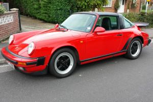  1987 PORSCHE 911 3.2 Carrera Targa RED. G50 GEARBOX AND VERY LOW MILEAGE.  Photo