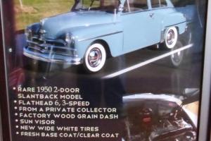1950 Plymouth Special Deluxe Fastback-2 Door, Flathead 6 Cyl.  Documented!! RARE