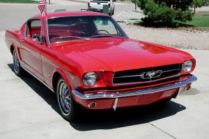 VERY RARE 1965 K CODE MUSTANG FASTBACK    RED ON RED