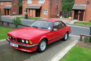  1986 BMW 635 CSI AUTO RED full mot and tax swap px  Photo