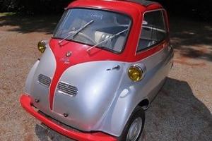 1957 Isetta Bubble Car Silver and Red! Restored Collector Car Micro Car Manual