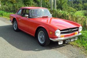  TRIUMPH TR6 RED HARD TOP INCLUDED  Photo