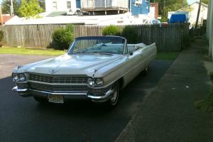 Elegant 1964 Cadillac deVille  convertible - the last of the fins...