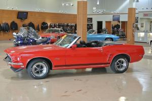 1969 Ford Mustang Convertible 351 4v  Red Black Top! 97K Photo