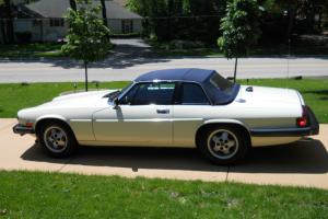 Jaguar XJS Cabrolet, White with Blue Interior with Hard and Soft Top Photo