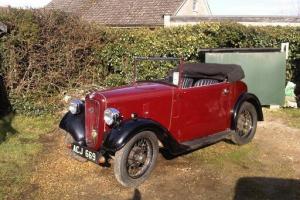  AUSTIN 7 Seven Opal 1937 Maroon and Black 2 seater 