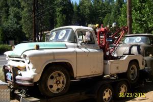 1955 Chevy Chevrolet N 4100 series tow truck, TOW-MATER! wrecker advertising
