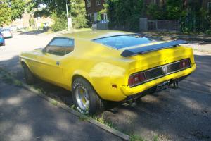 1971 FORD MUSTANG AUTO YELLOW 