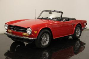 1973 Triumph TR6 Roadster 2.5L 6 Cyl 4 Speed Overdrive Power Windows CD Photo
