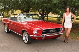 1967 Ford Mustang Convertible V8 Automatic Power Steering Power Top SEE VIDEO Photo