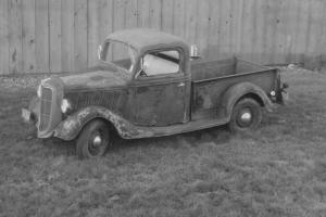 1936 Ford Pickup. Barn find stored in 1969. Rat Rod Hot Rod Bone stock #s match Photo