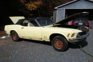 Rare 1970 Mustang Convertible ! Original V8 Car . True Barn Find !! Photo