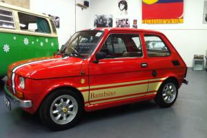  FIAT 126 1983 RARE ITALIAN RED BAMBINO EDITION,34,000 MILES (NOT FIAT 500) 