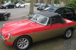  1978 MGB ROADSTER GOLD/RED 
