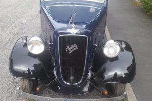 1936 Austin Ruby 7, Post Vintage Car, Blue over Black,  Photo