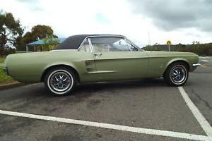 Ford Mustang Coupe 1967 Cali Black Plate CAR 289 V8 A Code Deluxe Interior in Melbourne, VIC Photo