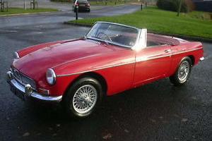 MGB Roadster, 1963, Pull Handle, Wire Wheels, Chrome Bumpers, Matching Numbers Photo