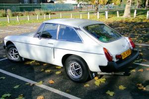 MGB GT 1979 finished in stunning White. Great condition with amazing history. Photo