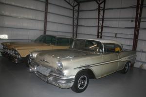 NO RESERVE RARE 347 TRI-POWER 1957 PONTIAC 2 DOOR HT PROJECT CHEVY BUICK OLDS