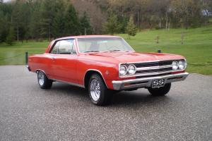 1965 Chevelle Malibu SS - California Car Matching Numbers and Black Plates Photo