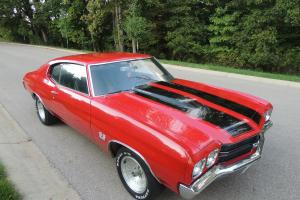 1970 CHEVELLE SS 454 4~SPEED BEAUTIFUL !!! CRANBERRY RED!!! 12~BOLT REAR END!!! Photo