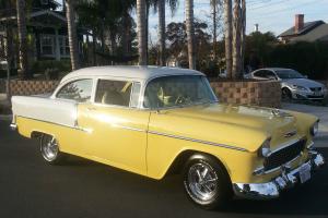 1955 Chevy Bel Air Two Door,BEAUTIFUL PAINT AND BODY,350,Cragars,CA car