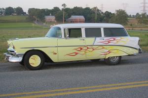 * 1956 Chevy 210 4 Door Station Wagon*   Back Fire LOOK Photo