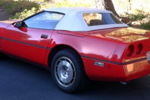 1986 Red Corvette Convertible