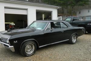 1967 chevelle ss clone, black on black..new fresh big block 454 at NICE CAR Photo
