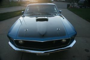 1969 Mustang Mach 1, 4 speed, Blue w/ Black