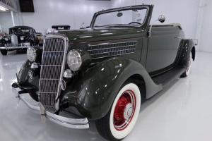 1935 FORD CONVERTIBLE CABRIOLET, RARE FACTORY CORRECT EXAMPLE, BROWN LEATHER!