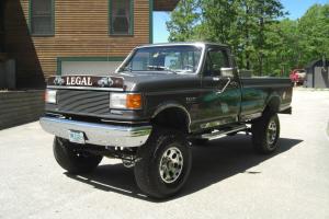 1987 Ford F-350 6.9L diesel 5 speed 4x4 immaculate show truck dump bed lifted Photo