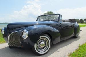 1940 Lincoln Continental Street Resto Rod Cabriolet Convertible Midnight Blue Photo