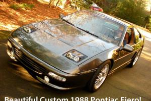 1988 PONTIAC FIERO CUSTOMIZED DOCUMENTED SOUTHERN CAR 35K MILES ON 3.8L V6 LEDs